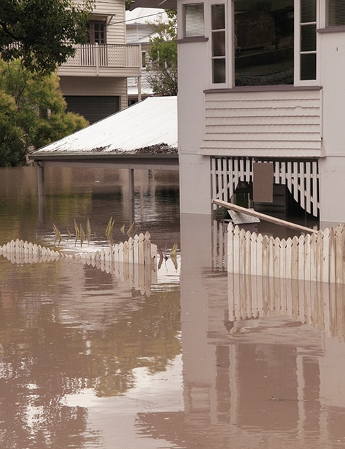 Home flooded with dirty water